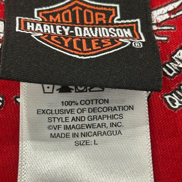 Cole Harley- Davidson Bluefield WV Men’s Size L Sleeveless T-Shirt. - Picture 5 of 11